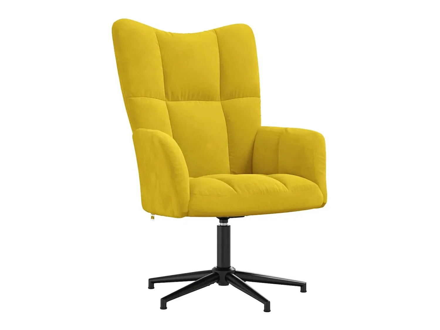 Poltrona* Poltrona | Cadeira Relax com banco veludo mostarda SHL220340 Amarelo