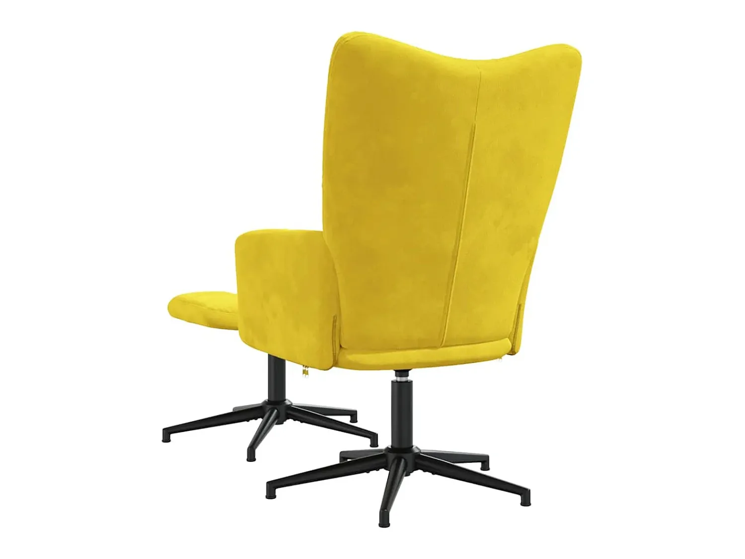 Poltrona* Poltrona | Cadeira Relax com banco veludo mostarda SHL220340 Amarelo