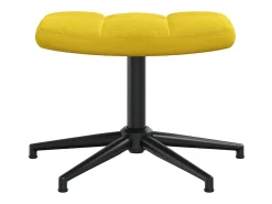 Poltrona* Poltrona | Cadeira Relax com banco veludo mostarda SHL220340 Amarelo