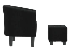 Clearance Poltrona | Cadeira Relax com apoio de pés tecido SHL136856 Preto