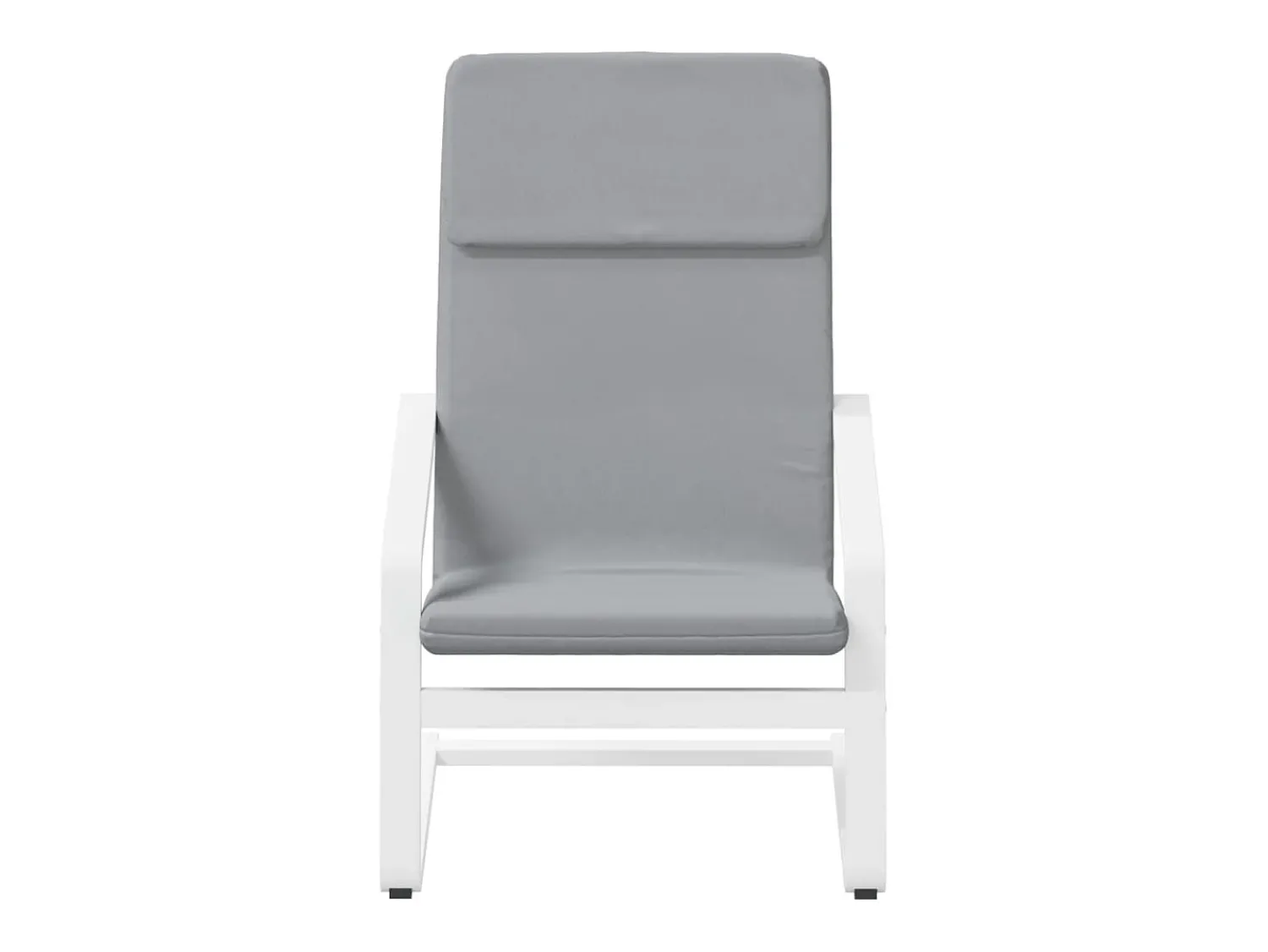 Poltrona | Cadeira Relax com banco p/ pés tecido cinza-claro SHL113497^ Poltrona