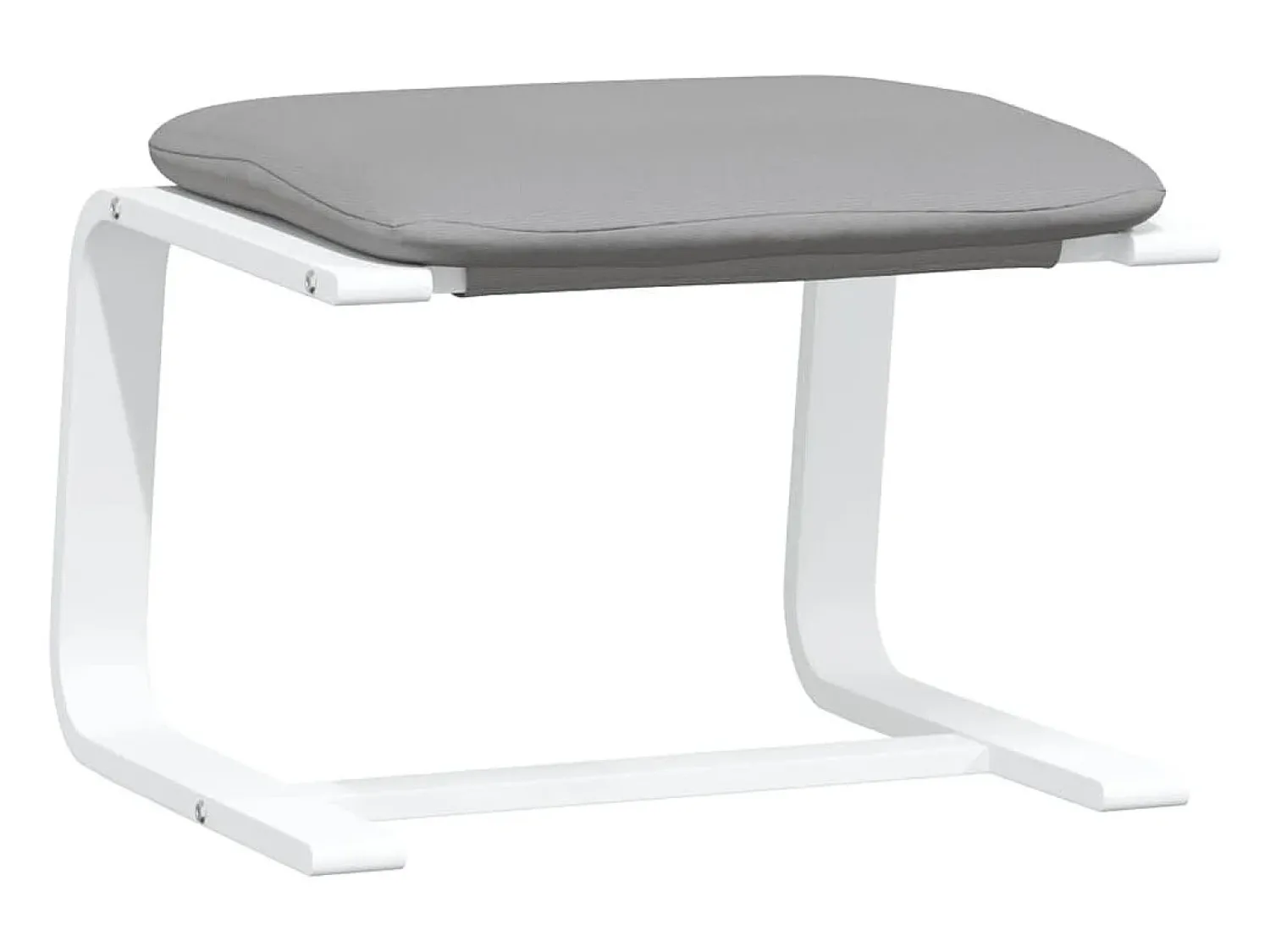 Poltrona | Cadeira Relax com banco p/ pés tecido cinza-claro SHL113497^ Poltrona