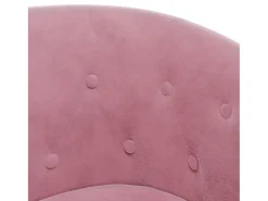 Hot Poltrona | Cadeira Relax com apoio de pés veludo SHL406657 Rosa