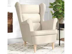 Poltrona* Poltrona | Cadeira Relax com apoio braços 74x84x100 cm tecido de linho SHL282964 Branco