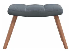 Poltrona| Poltrona | Cadeira Relax com banco veludo cinzento-escuro SHL609431 Cinza antracite