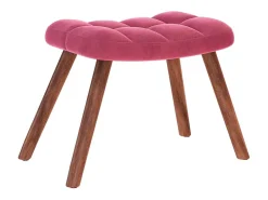 Poltrona* Poltrona | Cadeira Relax com banco veludo tinto SHL93386 Vermelho