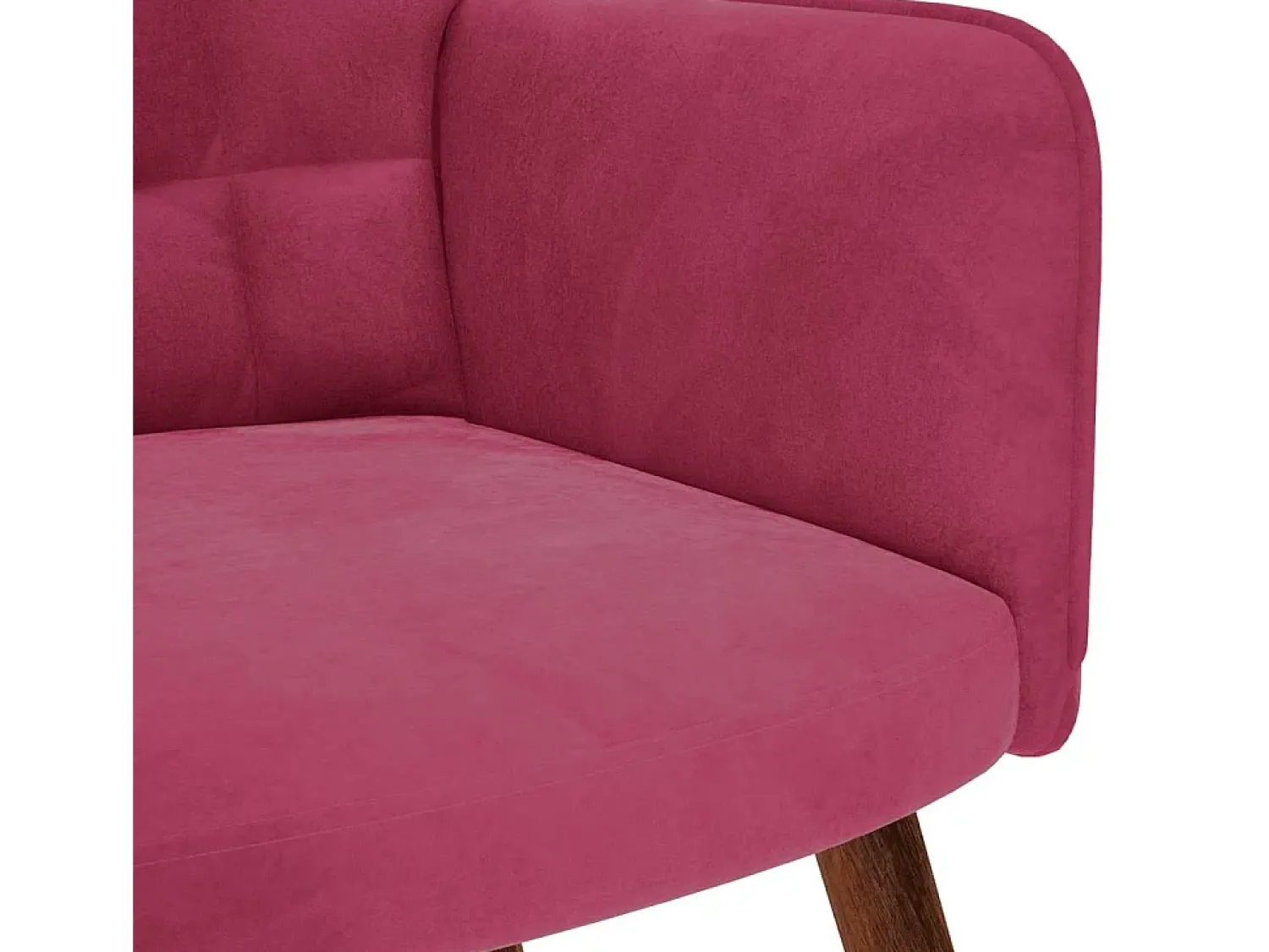 Poltrona* Poltrona | Cadeira Relax com banco veludo tinto SHL93386 Vermelho
