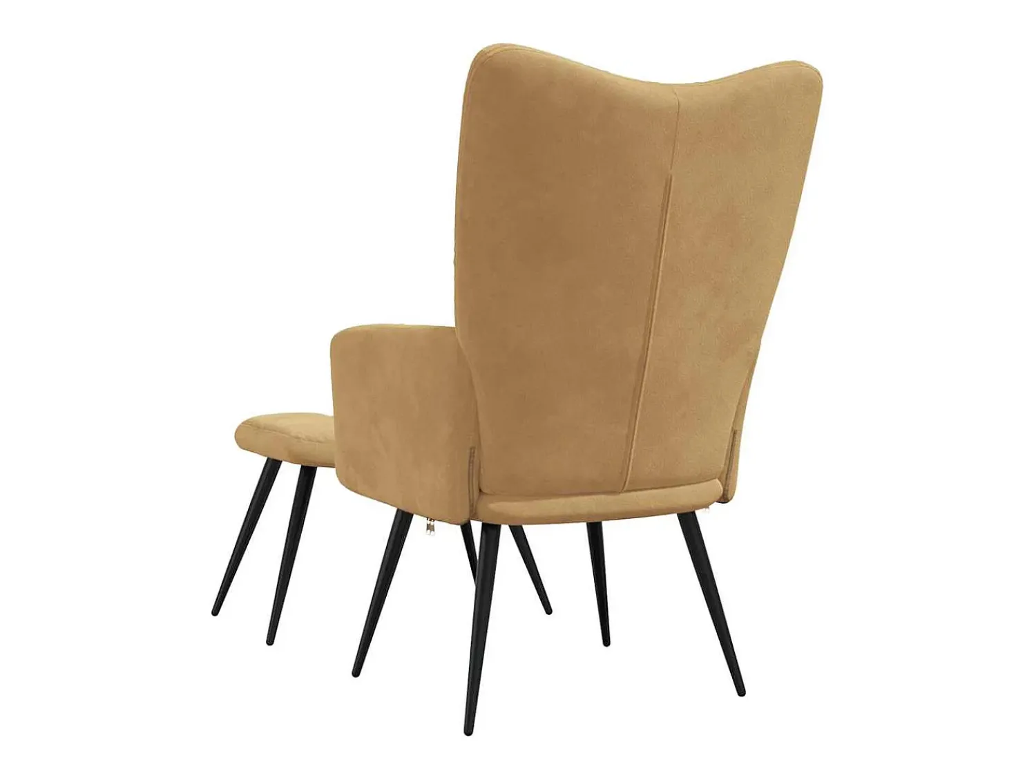 Poltrona| Poltrona | Cadeira Relax com banco veludo SHL722078 Castanho