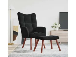 Poltrona | Cadeira Relax com banco veludo SHL645016^ Poltrona
