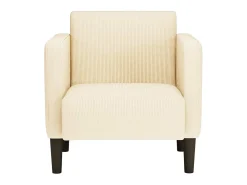 Poltrona* Poltrona | Cadeira Relax com apoio de braços 54 cm tecido corduroy SHL306567 Creme
