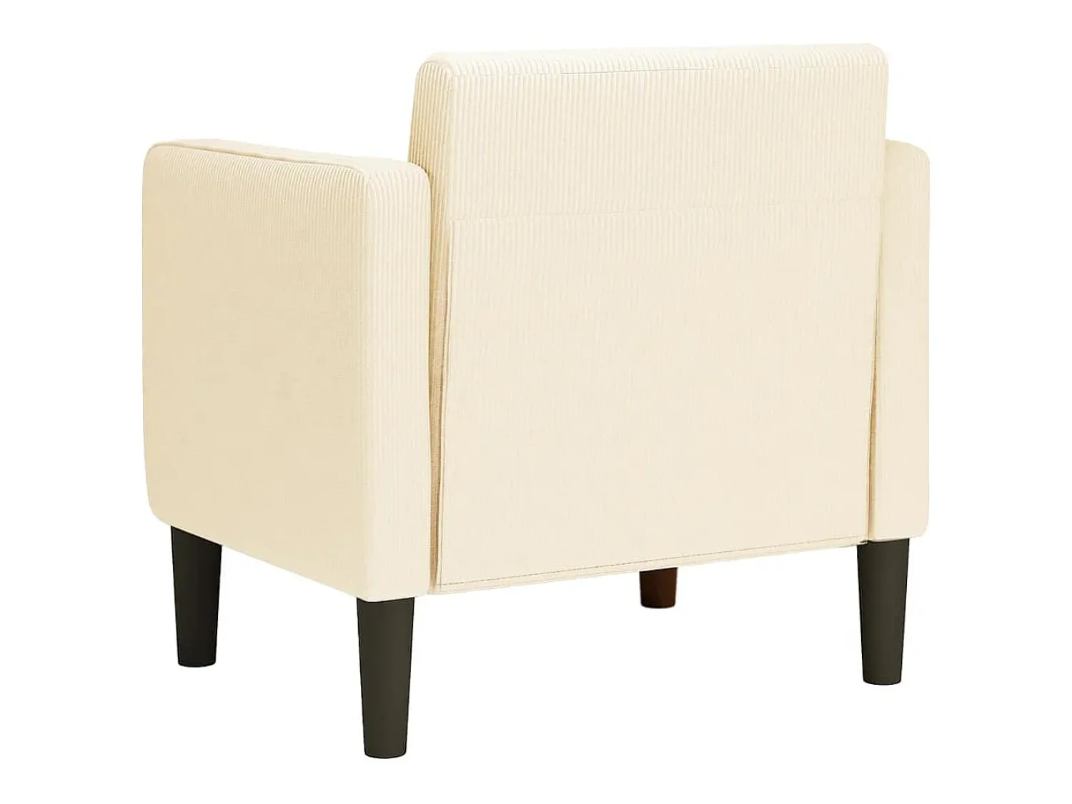 Poltrona* Poltrona | Cadeira Relax com apoio de braços 54 cm tecido corduroy SHL306567 Creme