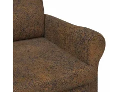 Poltrona* Poltrona | Cadeira Relax 76x94x102 cm Couro sintético SHL885075 Castanho