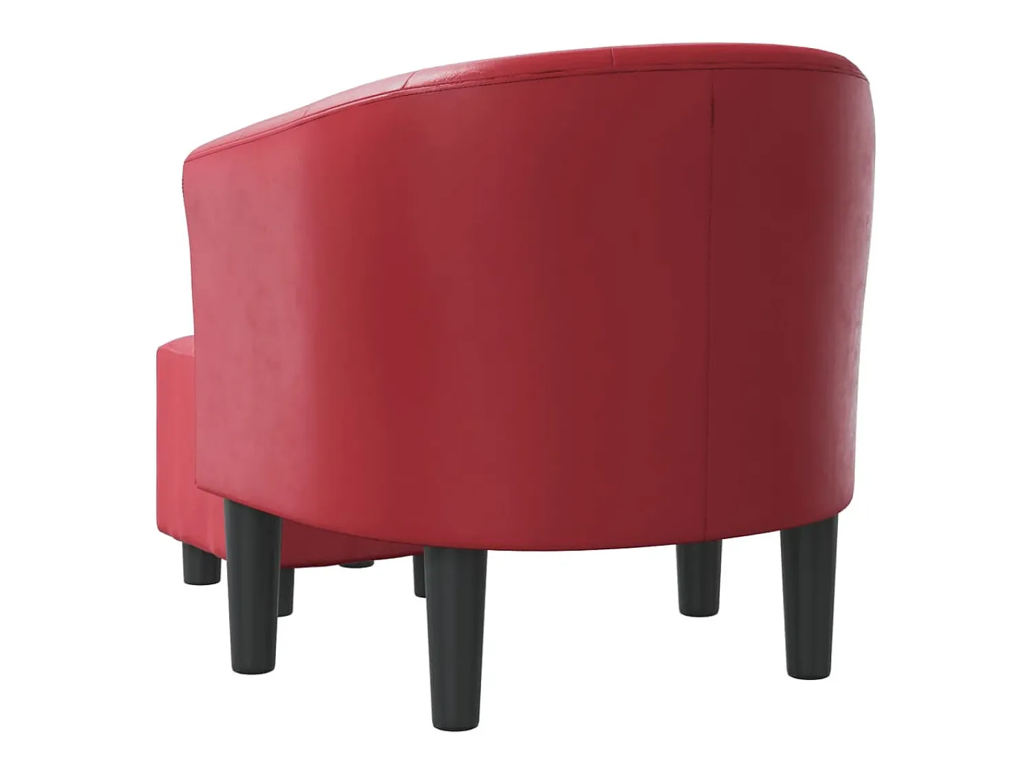 Poltrona | Cadeira Relax com apoio de pés couro artificial -tinto SHL506339^ Poltrona