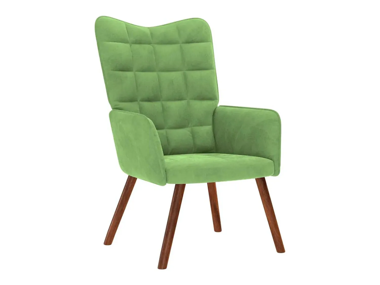Poltrona| Poltrona | Cadeira Relax com banco veludo -claro SHL481966 Verde