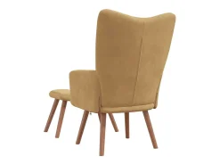 Poltrona | Cadeira Relax com banco veludo SHL732264^ Poltrona