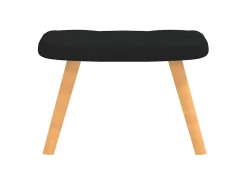 Poltrona| Poltrona | Cadeira Relax com banco tecido SHL78526 Preto