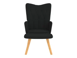 Poltrona| Poltrona | Cadeira Relax com banco tecido SHL78526 Preto
