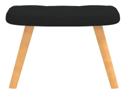 Poltrona| Poltrona | Cadeira Relax com banco tecido SHL78526 Preto