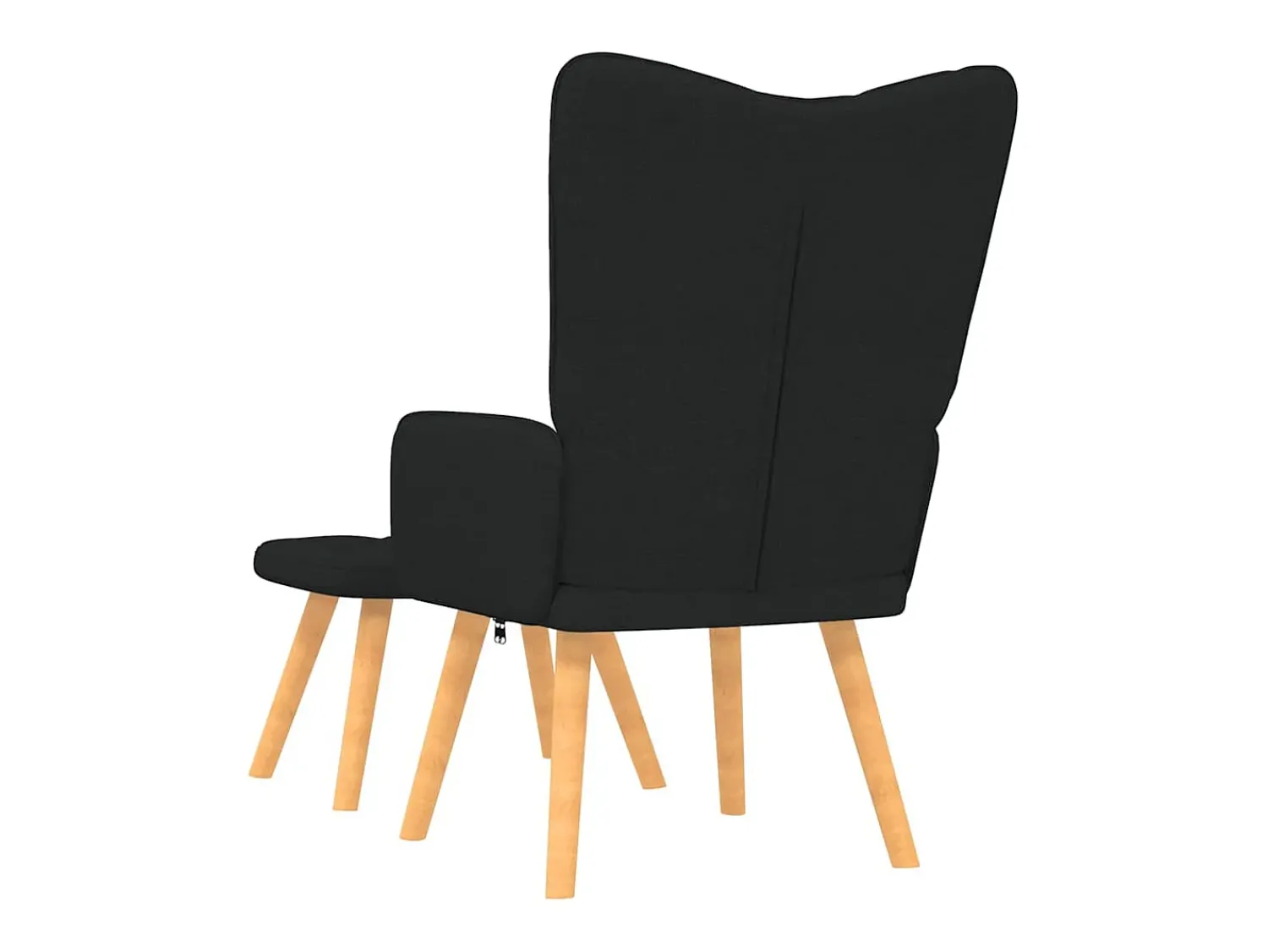 Poltrona| Poltrona | Cadeira Relax com banco tecido SHL78526 Preto