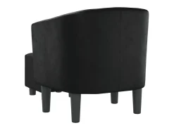 Poltrona* Poltrona | Cadeira Relax com apoio de pés couro artificial SHL436921 Preto