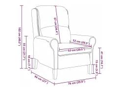 Best Poltrona | Cadeira Relax Cinzento escuro 76x94x102 cm tecido SHL600936 Cinza antracite