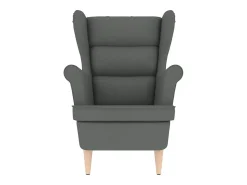 Poltrona| Poltrona | Cadeira Relax com apoio de braços 74x84x100 cm tecido cinzento-escuro SHL345618 Cinza antracite