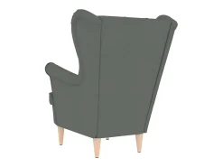 Poltrona| Poltrona | Cadeira Relax com apoio de braços 74x84x100 cm tecido cinzento-escuro SHL345618 Cinza antracite