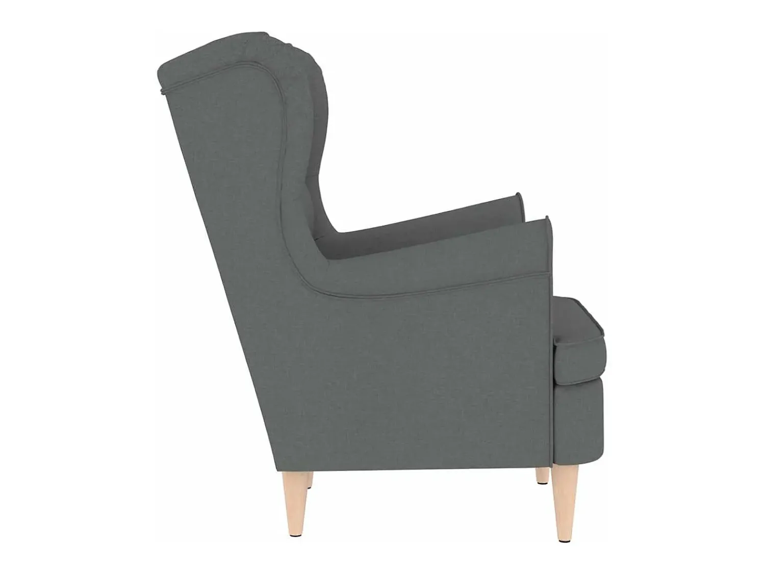 Poltrona| Poltrona | Cadeira Relax com apoio de braços 74x84x100 cm tecido cinzento-escuro SHL345618 Cinza antracite