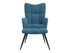 Online Poltrona | Cadeira Relax com banco veludo SHL377516 Azul