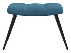 Online Poltrona | Cadeira Relax com banco veludo SHL377516 Azul