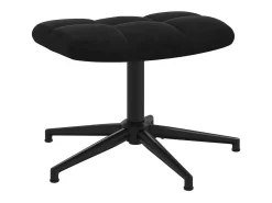 Poltrona| Poltrona | Cadeira Relax com banco veludo SHL352305 Preto
