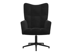 Poltrona| Poltrona | Cadeira Relax com banco veludo SHL352305 Preto