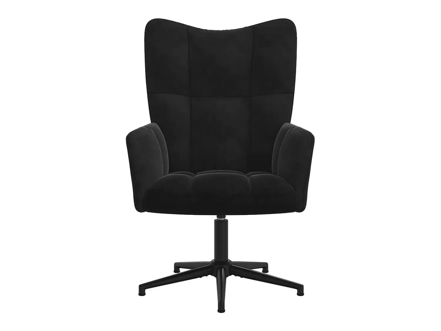 Poltrona| Poltrona | Cadeira Relax com banco veludo SHL352305 Preto