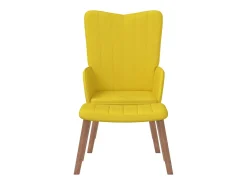 Poltrona | Cadeira Relax com banco veludo mostarda SHL461117^ Poltrona