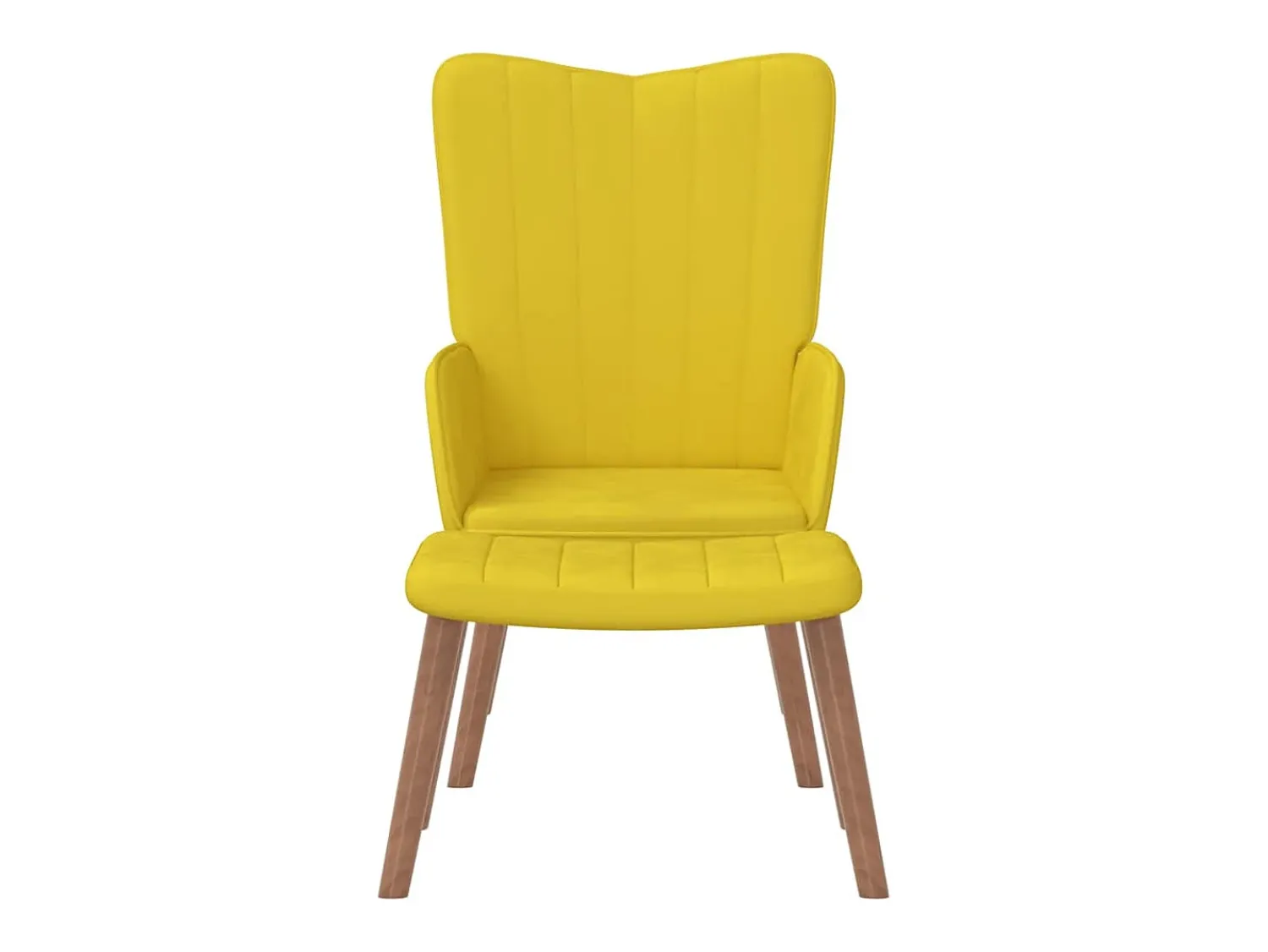 Poltrona | Cadeira Relax com banco veludo mostarda SHL461117^ Poltrona