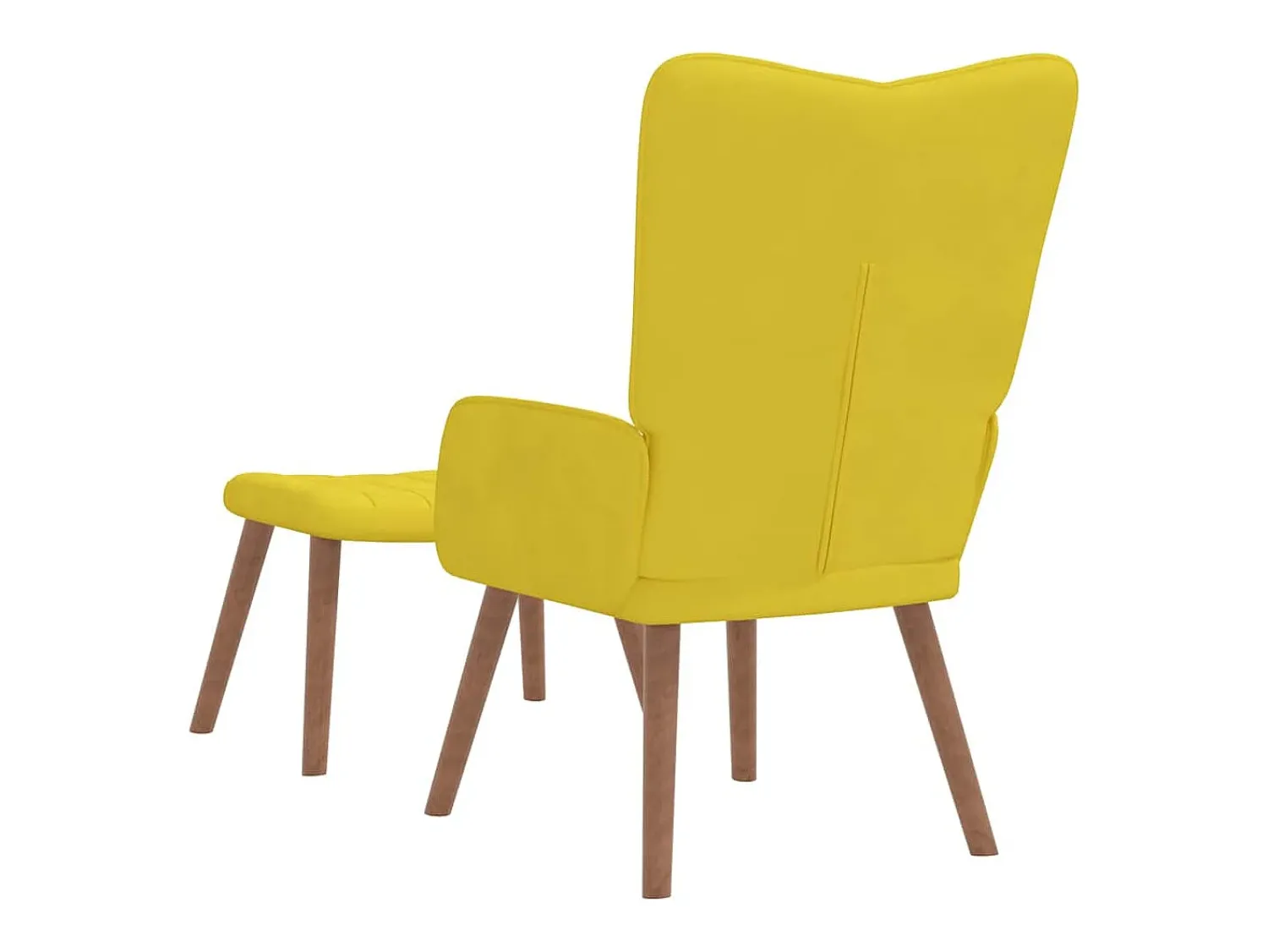 Poltrona | Cadeira Relax com banco veludo mostarda SHL461117^ Poltrona