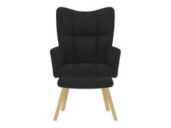 Poltrona | Cadeira Relax com banco p/ pés tecido SHL203974^ Poltrona