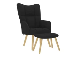 Poltrona | Cadeira Relax com banco p/ pés tecido SHL203974^ Poltrona