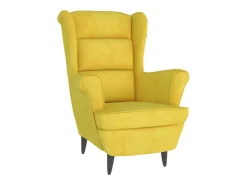 Poltrona| Poltrona | Cadeira Relax com banco veludo mostarda SHL732887 Amarelo
