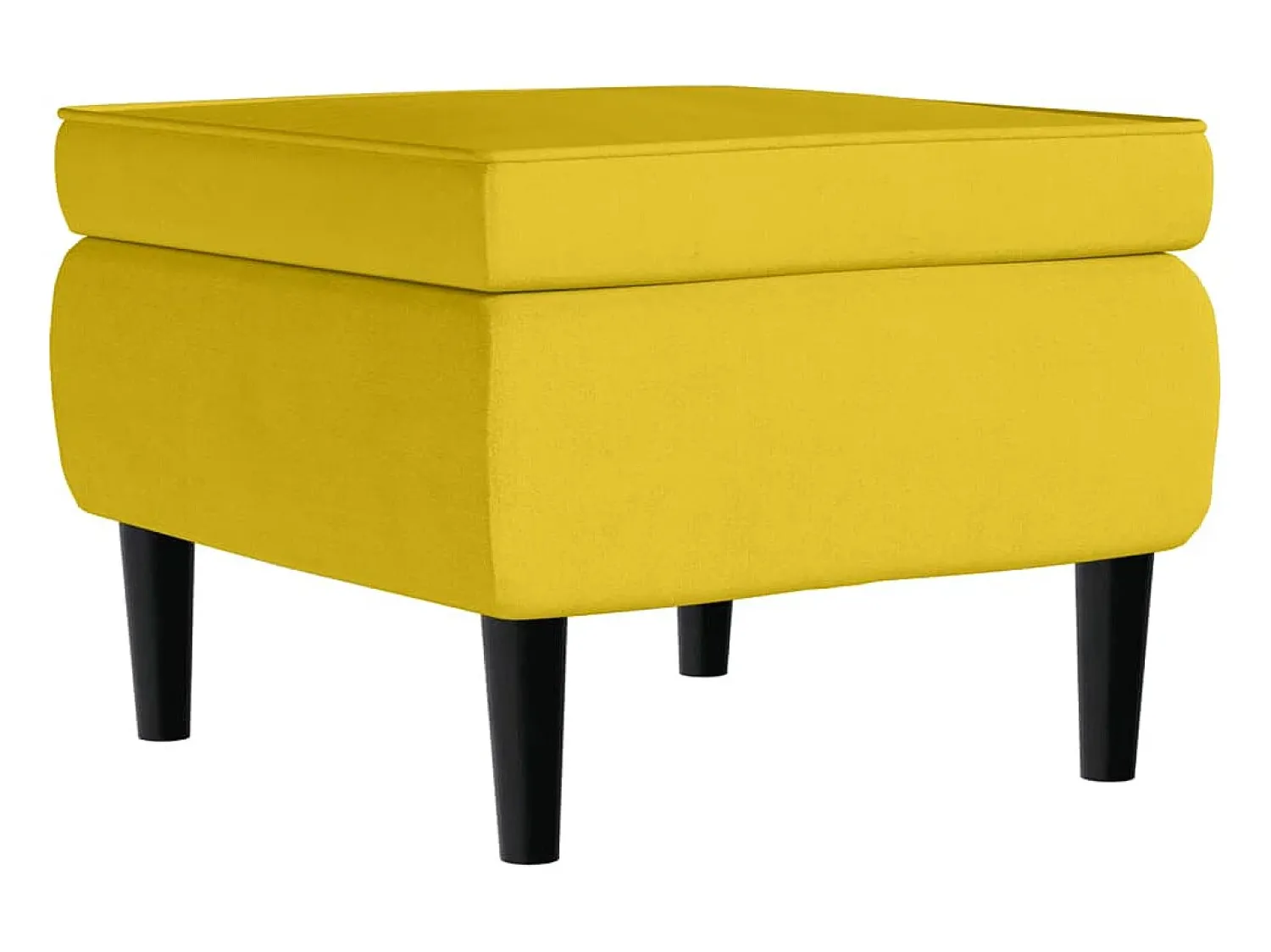 Poltrona| Poltrona | Cadeira Relax com banco veludo mostarda SHL732887 Amarelo