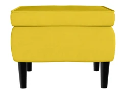 Poltrona| Poltrona | Cadeira Relax com banco veludo mostarda SHL732887 Amarelo