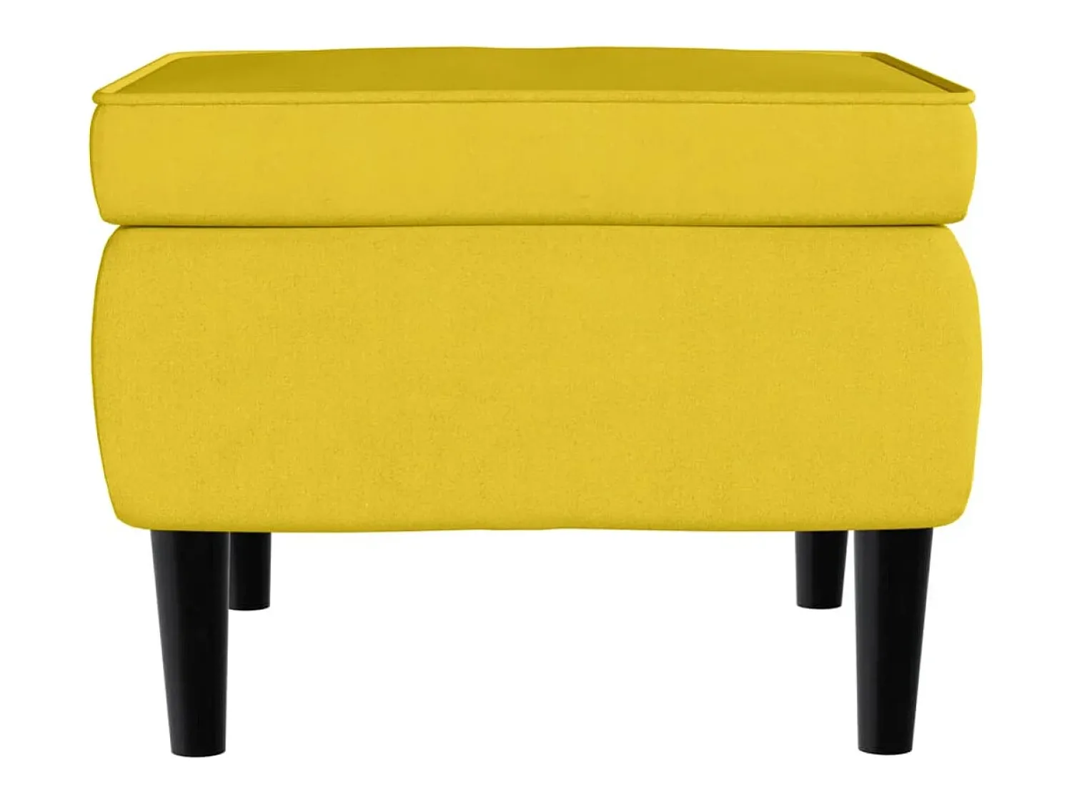 Poltrona| Poltrona | Cadeira Relax com banco veludo mostarda SHL732887 Amarelo