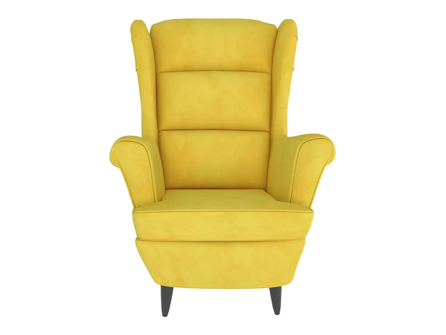 Poltrona| Poltrona | Cadeira Relax com banco veludo mostarda SHL732887 Amarelo