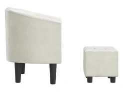 Poltrona* Poltrona | Cadeira Relax com apoio de pés couro artificial SHL687426 Branco