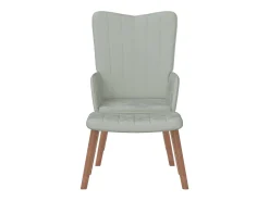 Poltrona | Cadeira Relax com banco veludo -claro SHL943681^ Poltrona