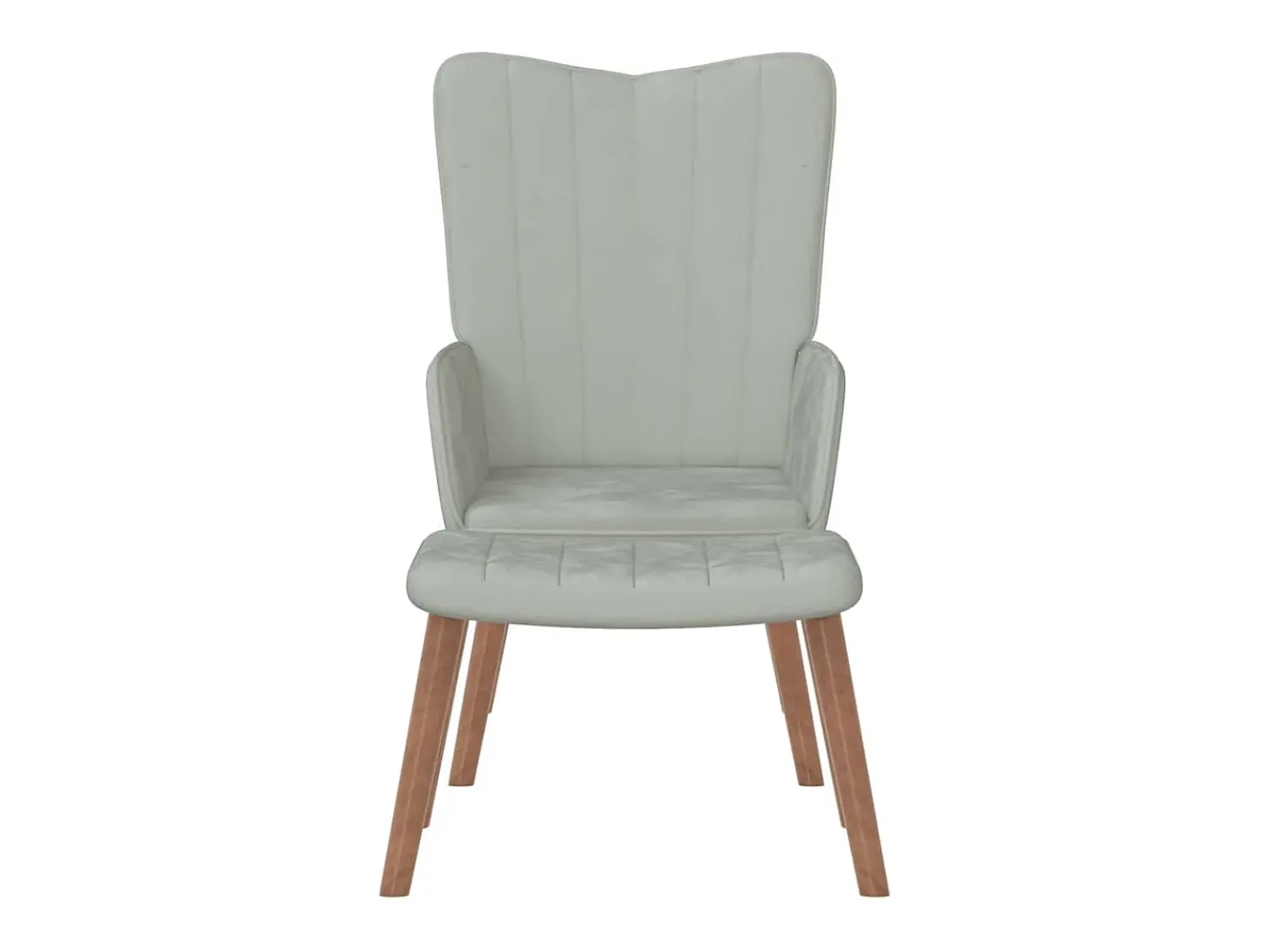 Poltrona | Cadeira Relax com banco veludo -claro SHL943681^ Poltrona