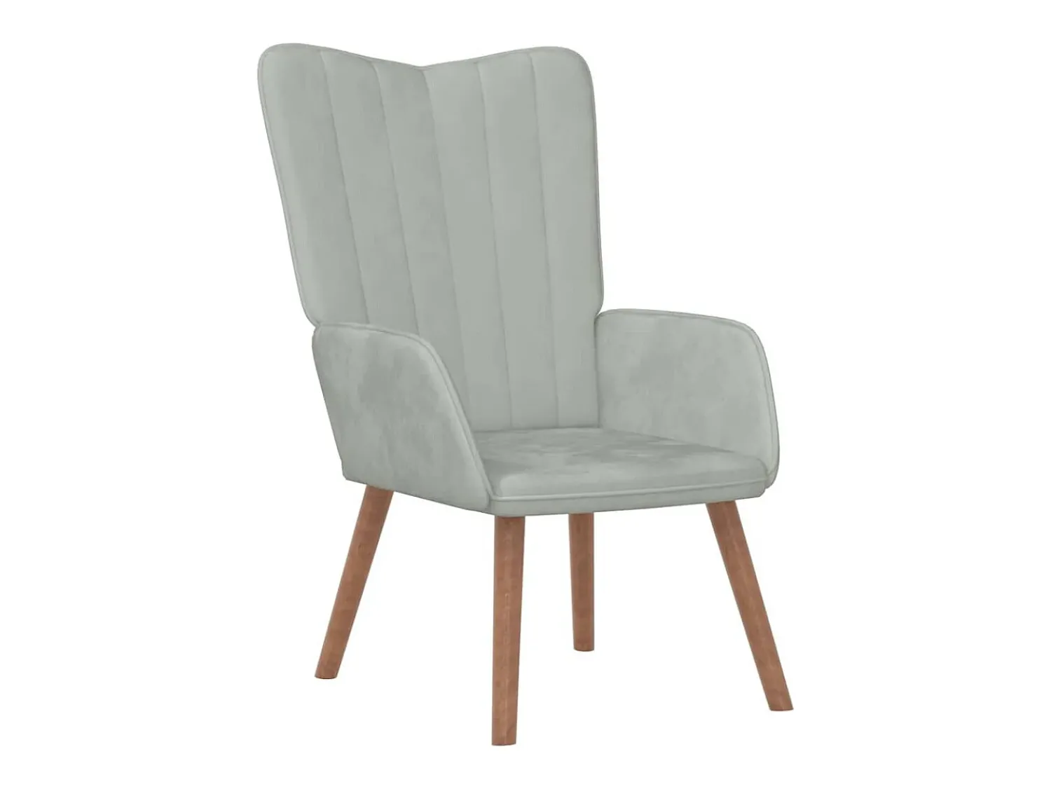 Poltrona | Cadeira Relax com banco veludo -claro SHL943681^ Poltrona