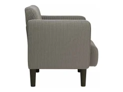 Poltrona* Poltrona | Cadeira Relax com apoio de braços 54 cm tecido corduroy SHL937765 Cinzento