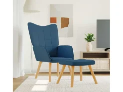 Poltrona* Poltrona | Cadeira Relax com banco tecido SHL276047 Azul