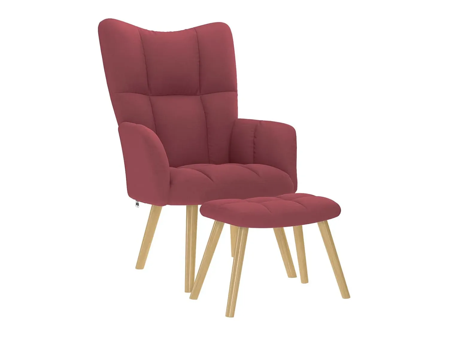Poltrona | Cadeira Relax com banco p/ pés tecido tinto SHL465206^ Poltrona